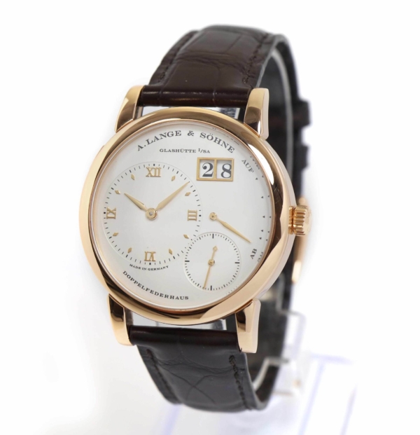 A. Lange & Sohne Lange 1 101.032 38MM Silver Dial 18K Rose Gold