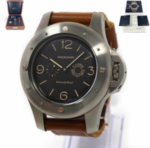 Panerai Radiomir L egiziano PAM00341 60MM Black Dial Titanium Box Papers