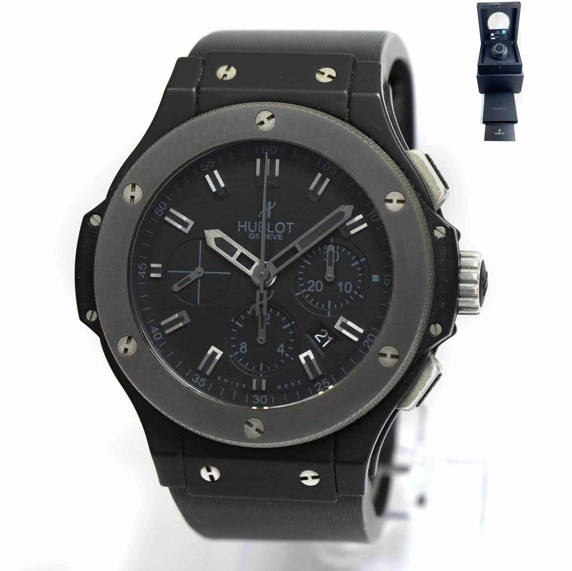 Hublot Big Bang Ice Bang 301.CK.1140.RX 44MM Ceramic Black Dial Box Papers