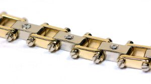 Mens-Railroad-Diamond-Bracelet-in-14k-Two-Tone-Gold-18-ct-SI-38g-111881608040-3