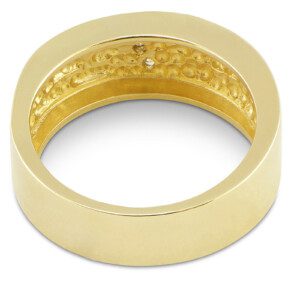 14k-Yellow-Gold-Diamond-Ring-08ct-TW-Size-65-Unisex-SIG-Channel-Set-172745558401-3