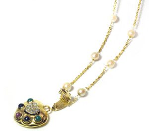 Heart-Pendant-Necklace-w-Diamond-Jade-Black-Sapphire-Ruby-Cabochon-14k-Yellow-G-172084340671-4