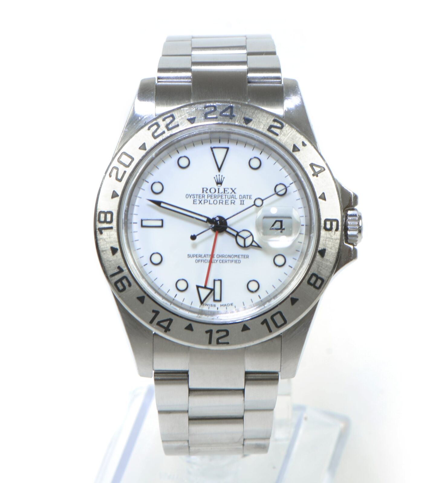 2005 Rolex Explorer II 16570 White Dial SEL Stainless Steel 40mm D Serial