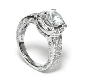 Hand-Engraved-Pave-Halo-Diamond-Engagement-Ring-in-18k-White-Gold-101-ct-TDW-131707236772-2