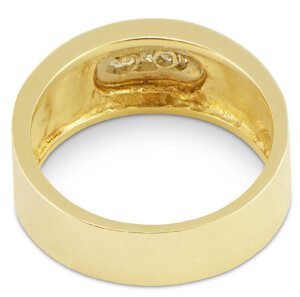 14k-Yellow-White-Bark-Gold-Ring-Round-Diamond-14ct-TW-Size-65-Unisex-HSI-112454231923-3