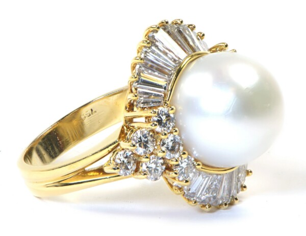 Vintage-Handmade-South-Sea-Pearl-Diamond-Ring-in-18k-Yellow-Gold-3-ct-D-FVVS-131707237374