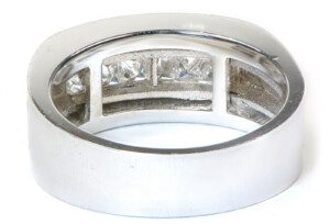 Mens-Satin-Princess-Channel-Diamond-Wedding-Band-18k-White-Gold-62-ct-Size-95-111881608185-3