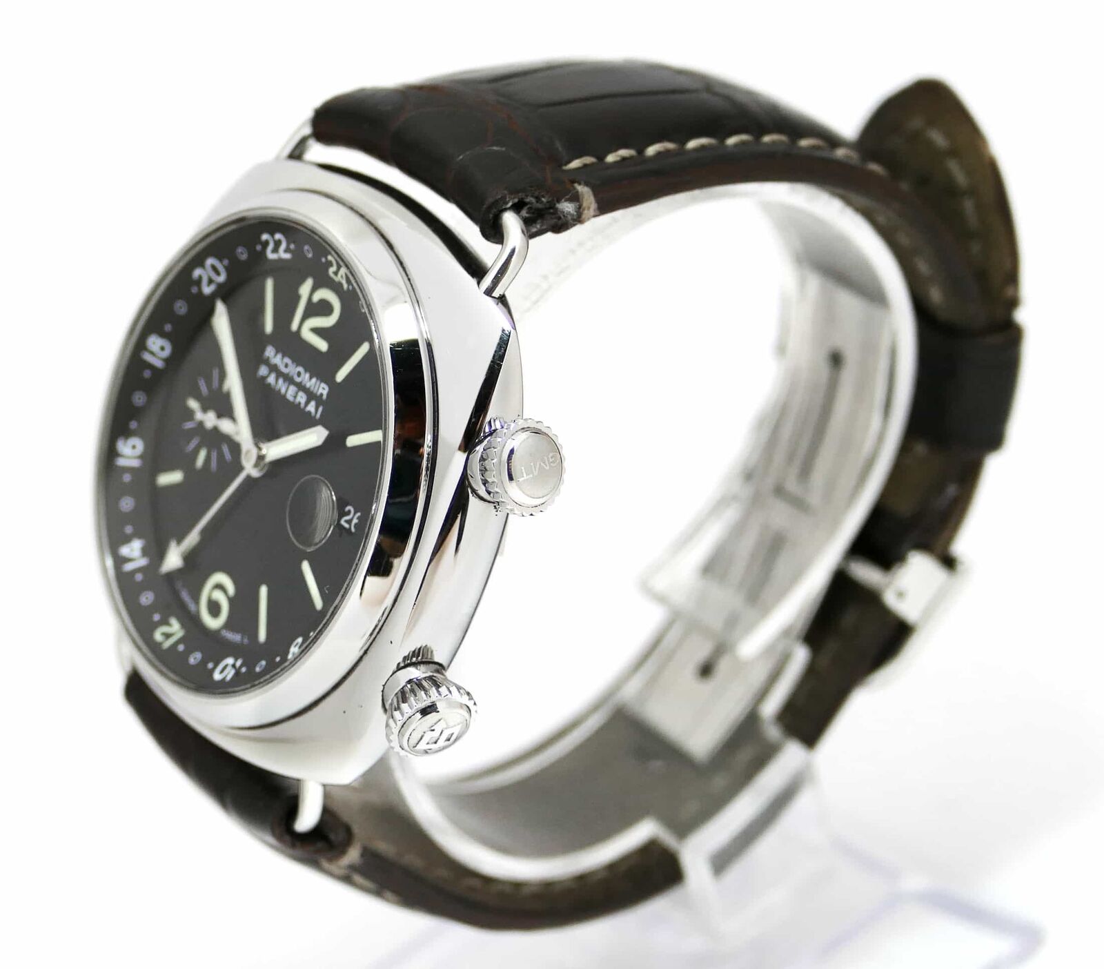 Panerai Radiomir GMT 42mm Steel PAM00184 PAM184 Box Papers +Extra Strap