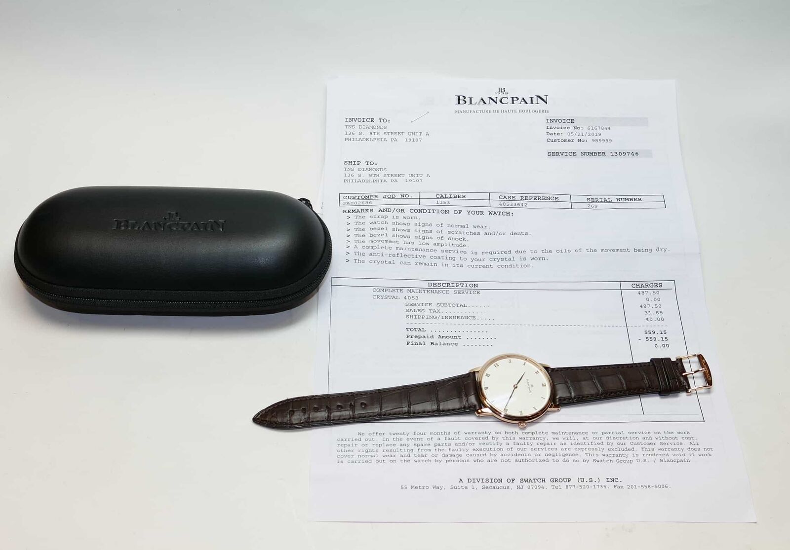 Blancpain Villeret Ultra Slim 18k Rose Gold 4053 3642 40mm 2019