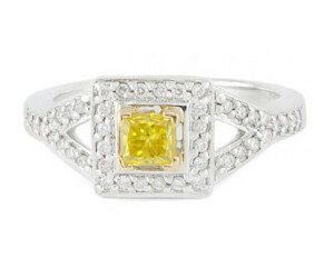 Princess-Halo-Fancy-Yellow-Diamond-Engagement-Ring-14k-White-Gold-SZ-7-112454232167