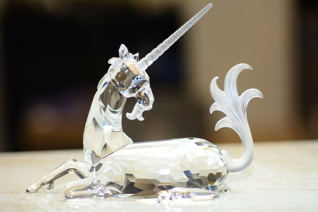 swarovski unicorn ornament