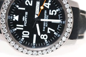 Fortis-B-42-Marinemaster-Day-Date-64710158-Custom-35-ct-Diamond-Bezel-UNWORN-111881608189-5