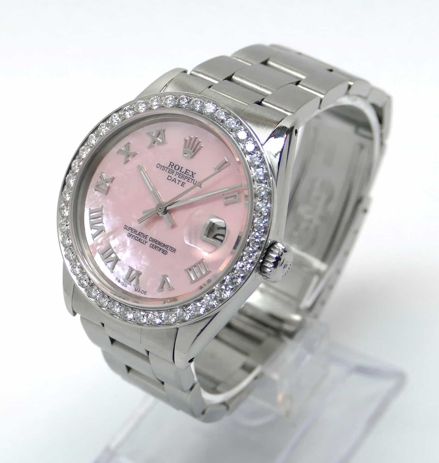 rolex day date pink